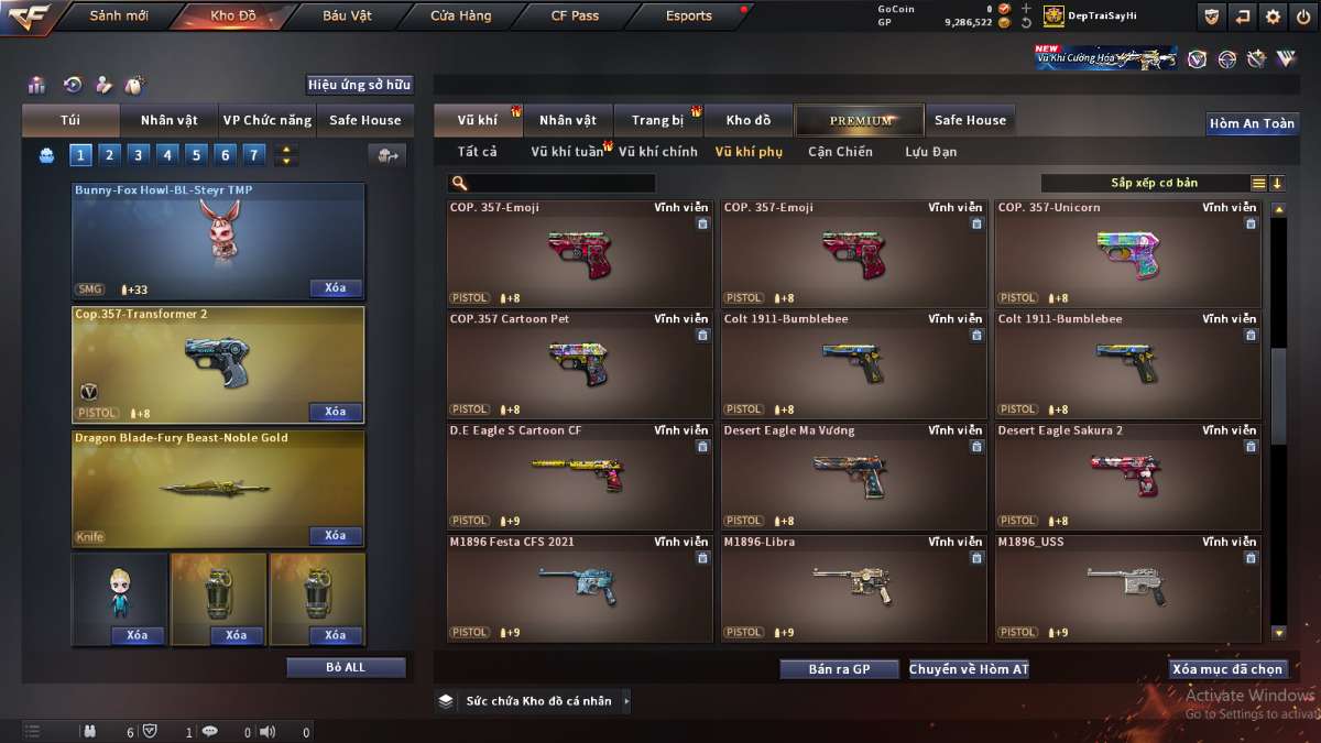 shop acc cf uy tin gia re
